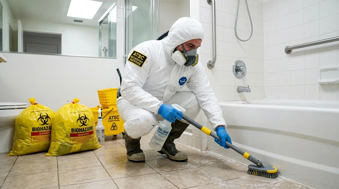 Decontamination equipment deployed for Blood Cleanup in Barrington